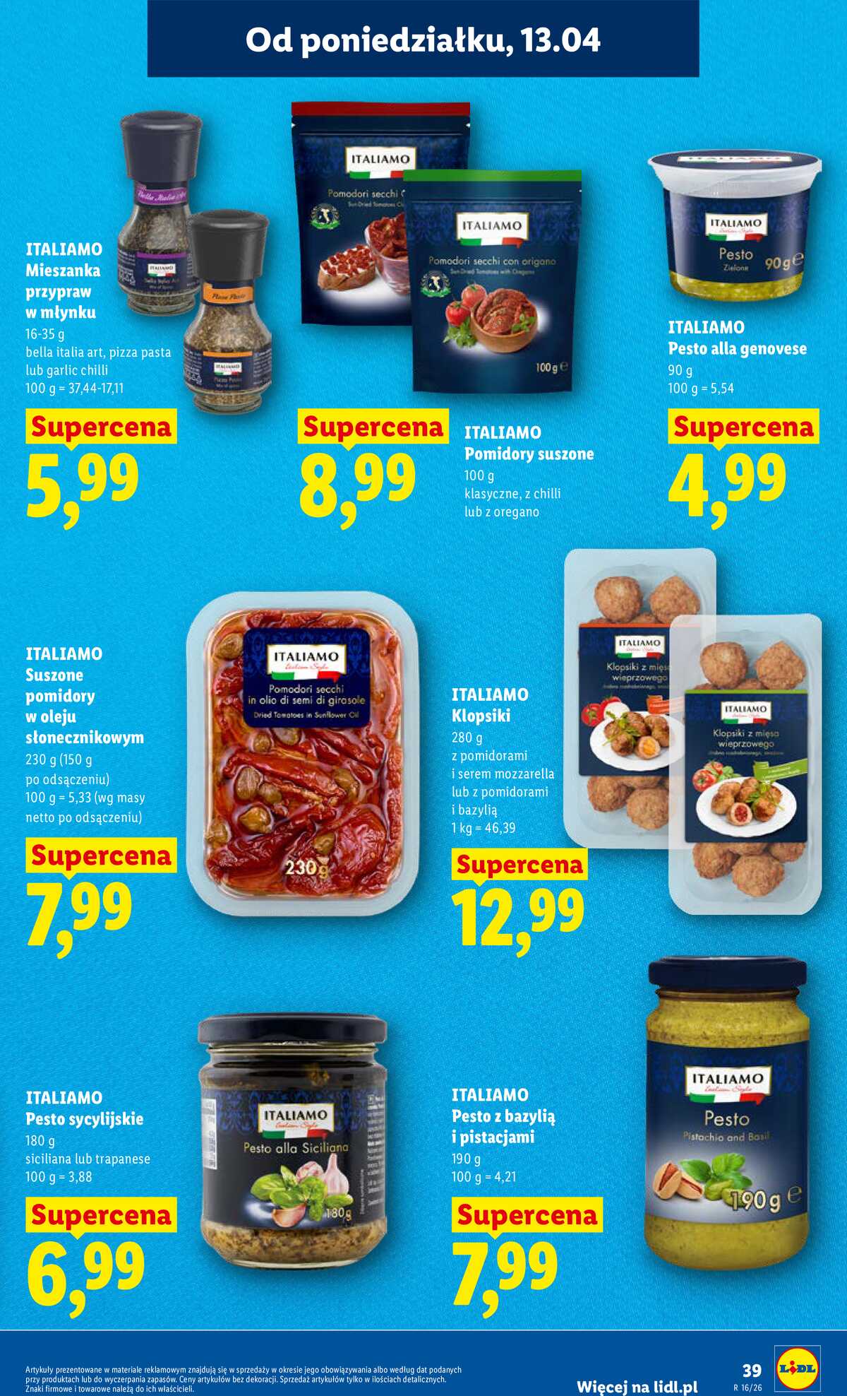 Leták Lidl Polsko 13.4.-15.4.2026 - Zpravodaj platný od 13.04 do 15.04 strana 39