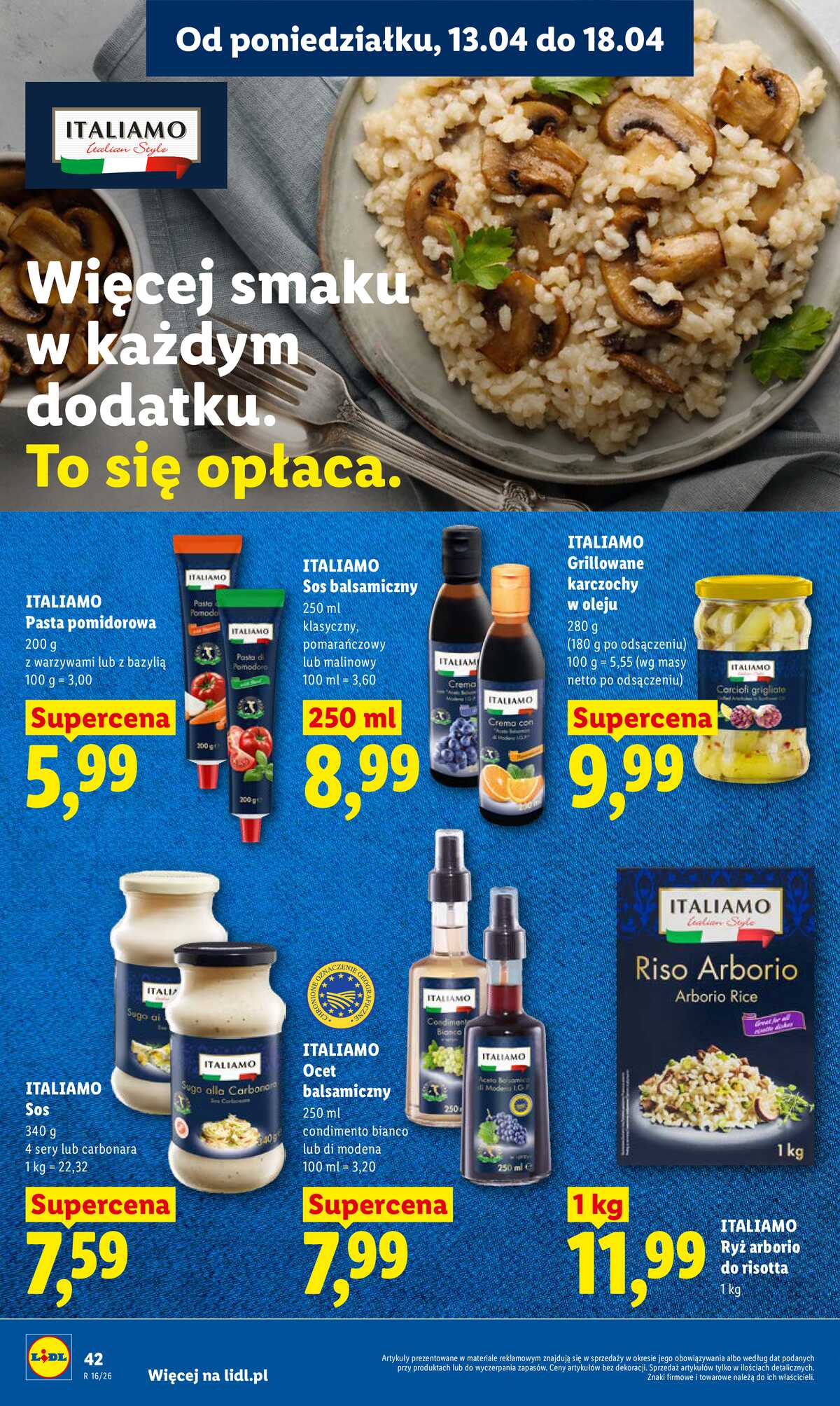 Leták Lidl Polsko 13.4.-15.4.2026 - Zpravodaj platný od 13.04 do 15.04 strana 42