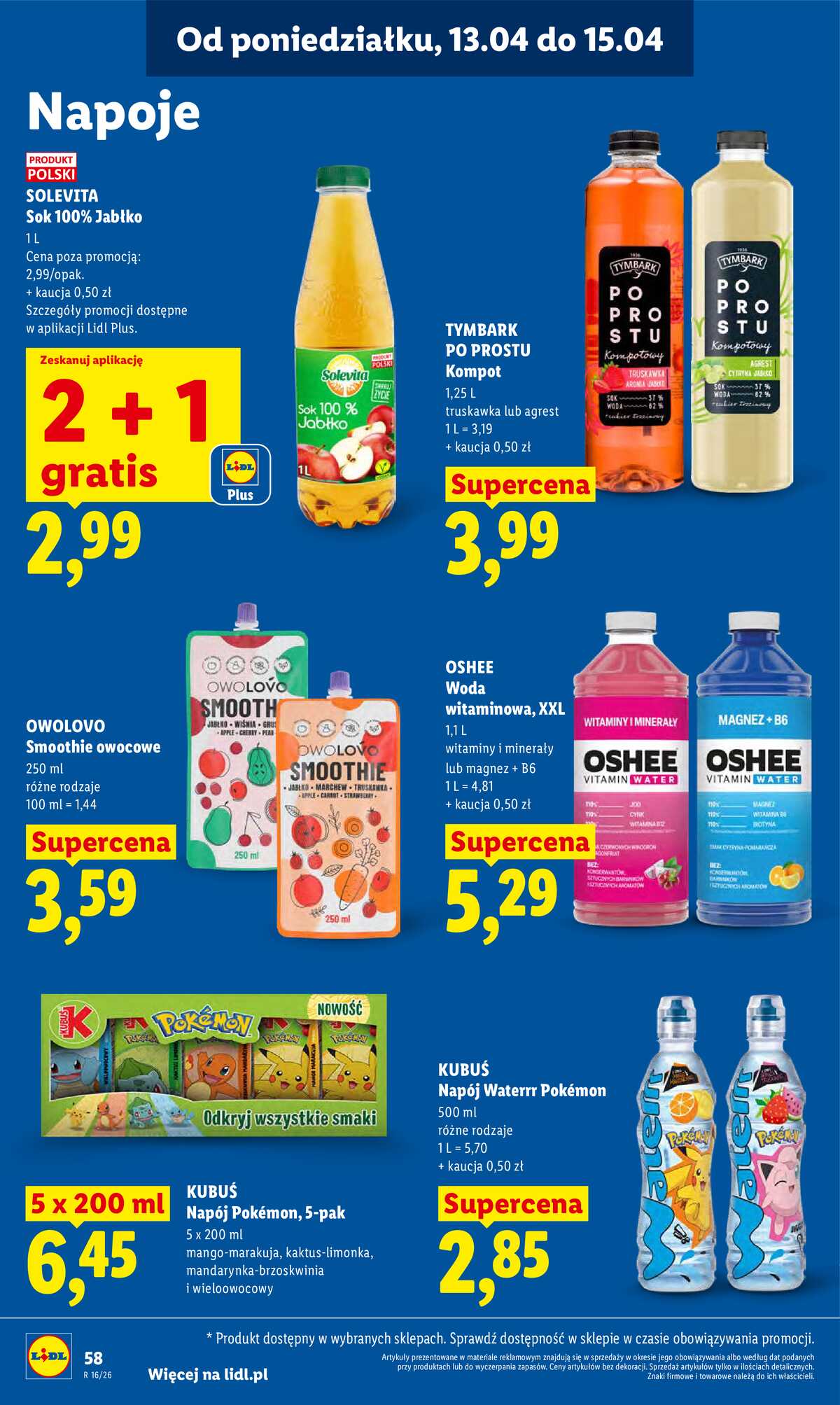 Leták Lidl Polsko 13.4.-15.4.2026 - Zpravodaj platný od 13.04 do 15.04 strana 64