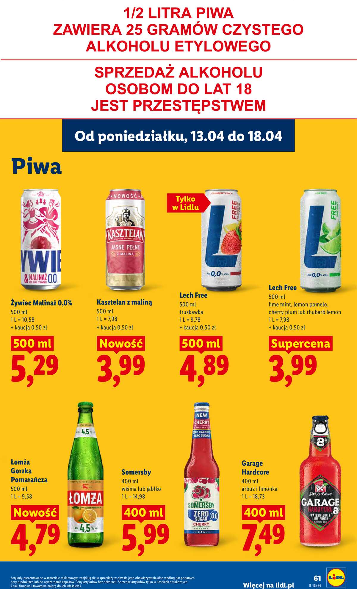 Leták Lidl Polsko 13.4.-15.4.2026 - Zpravodaj platný od 13.04 do 15.04 strana 67