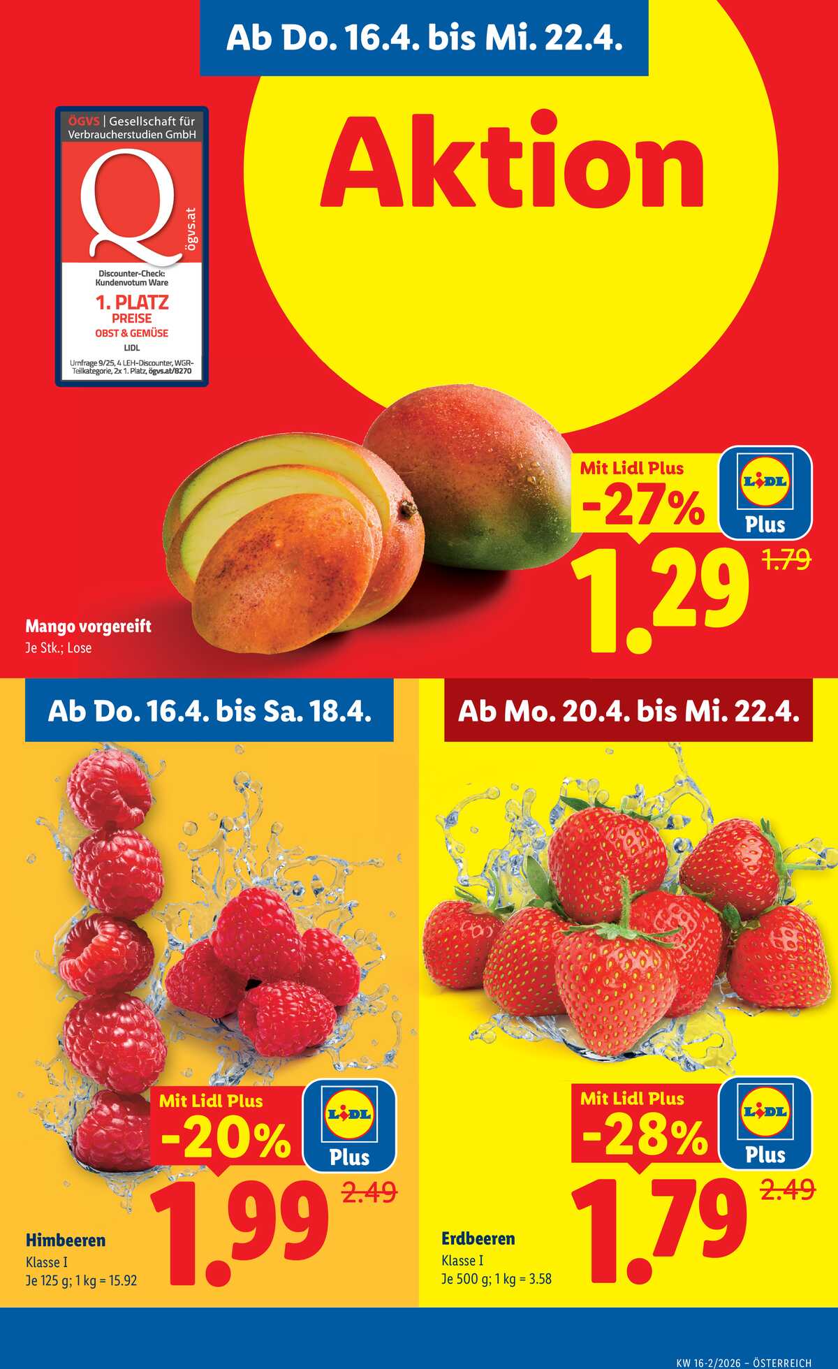 Leták Lidl Rakousko 16.4.-22.4.2026 strana 3