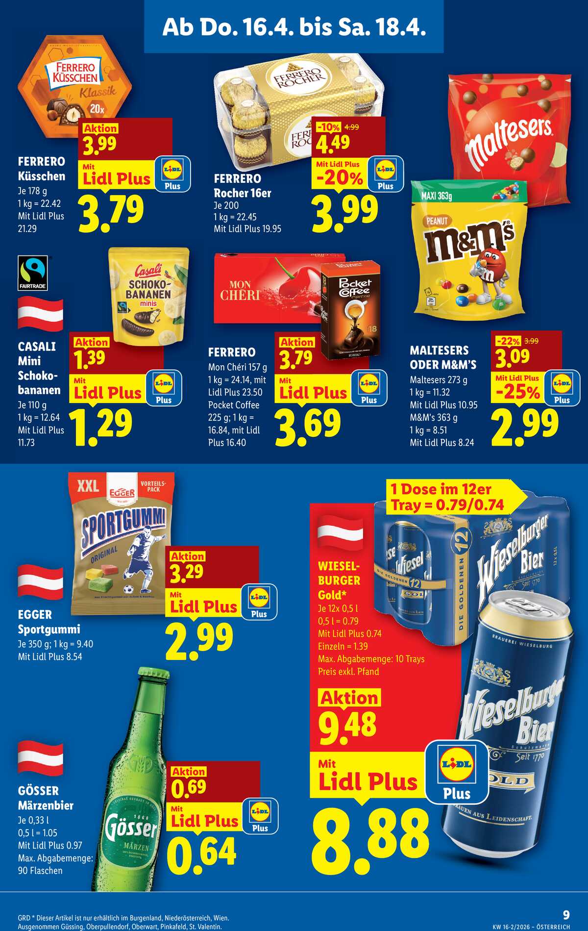 Leták Lidl Rakousko 16.4.-22.4.2026 strana 11