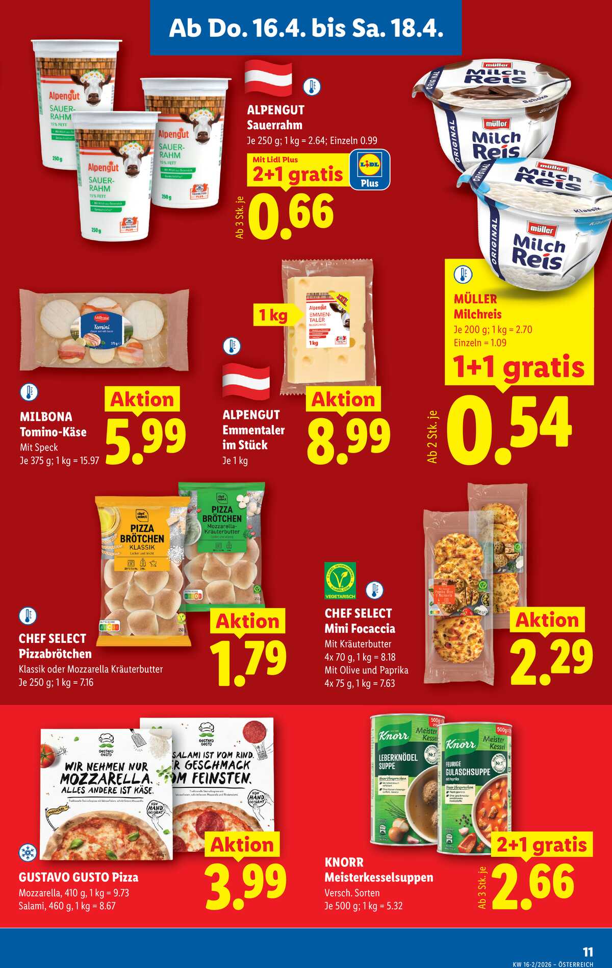 Leták Lidl Rakousko 16.4.-22.4.2026 strana 13