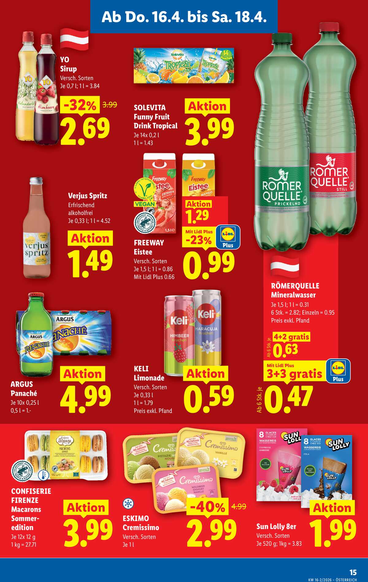 Leták Lidl Rakousko 16.4.-22.4.2026 strana 17