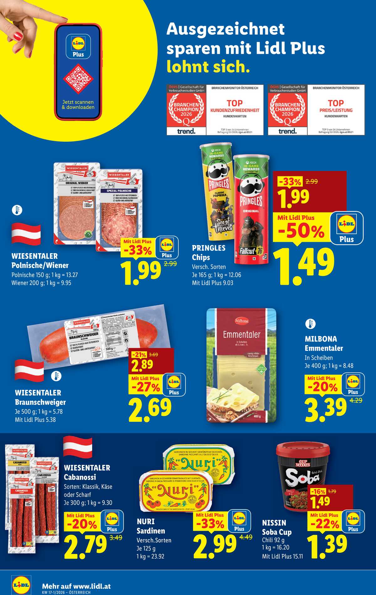 Leták Lidl Rakousko 16.4.-22.4.2026 strana 39