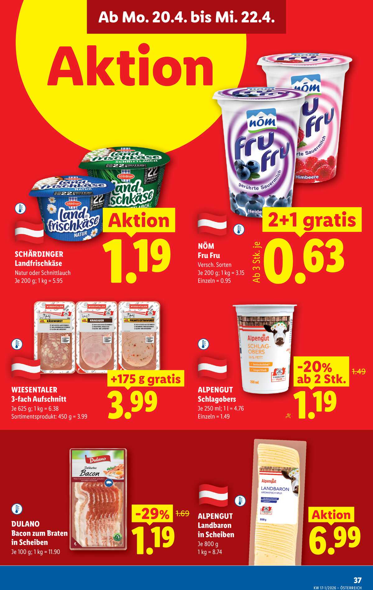 Leták Lidl Rakousko 16.4.-22.4.2026 strana 40