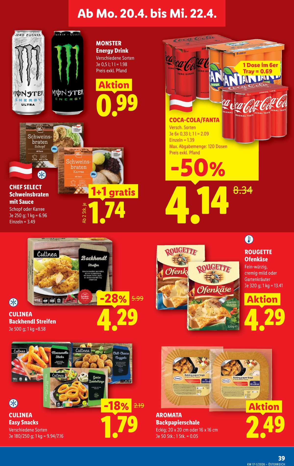 Leták Lidl Rakousko 16.4.-22.4.2026 strana 42