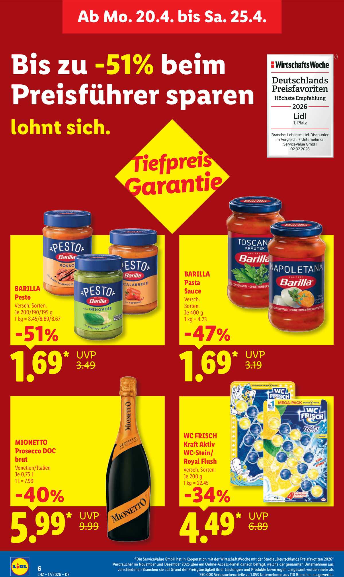 Leták Lidl Německo 20.4.-25.4.2026 strana 14