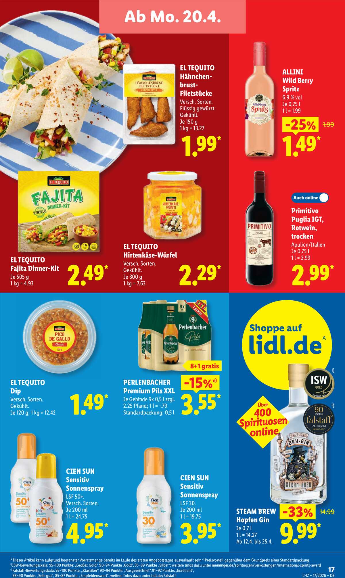 Leták Lidl Německo 20.4.-25.4.2026 strana 29