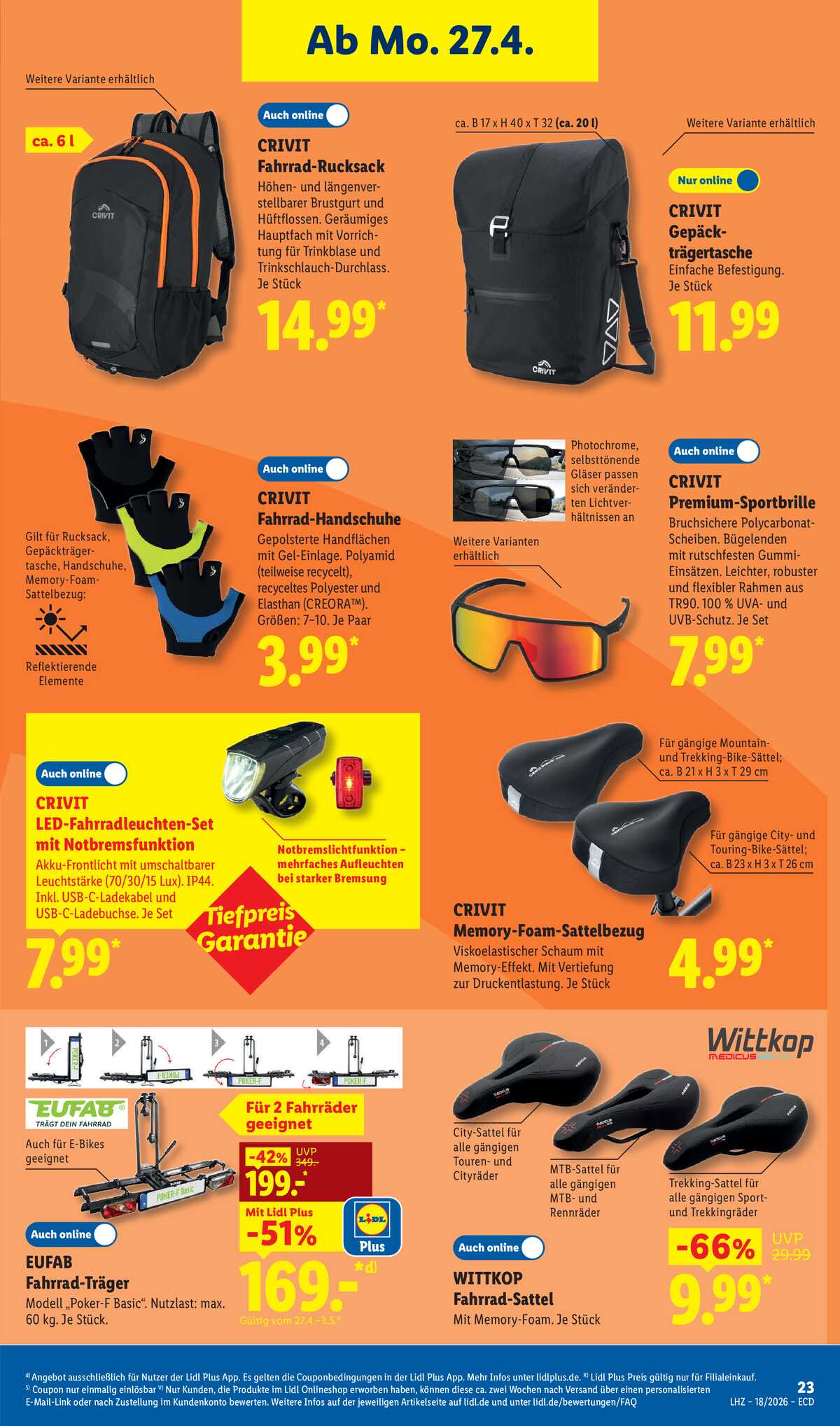 Leták Lidl Německo 27.4.-2.5.2026 strana 15