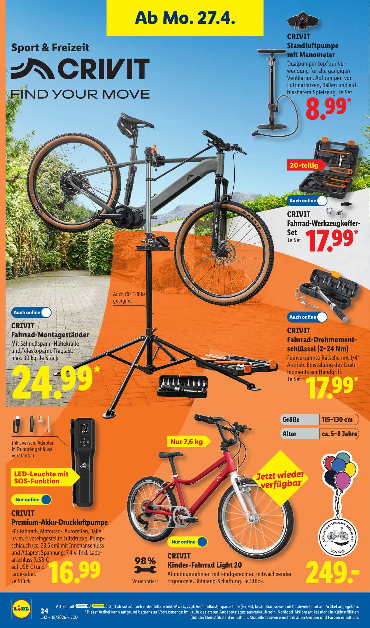 Leták Lidl Německo 27.4.-2.5.2026 strana 18