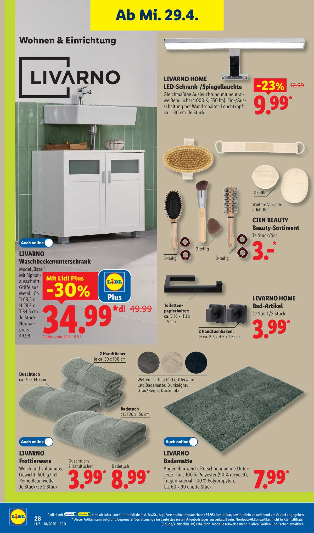 Leták Lidl Německo 27.4.-2.5.2026 strana 22