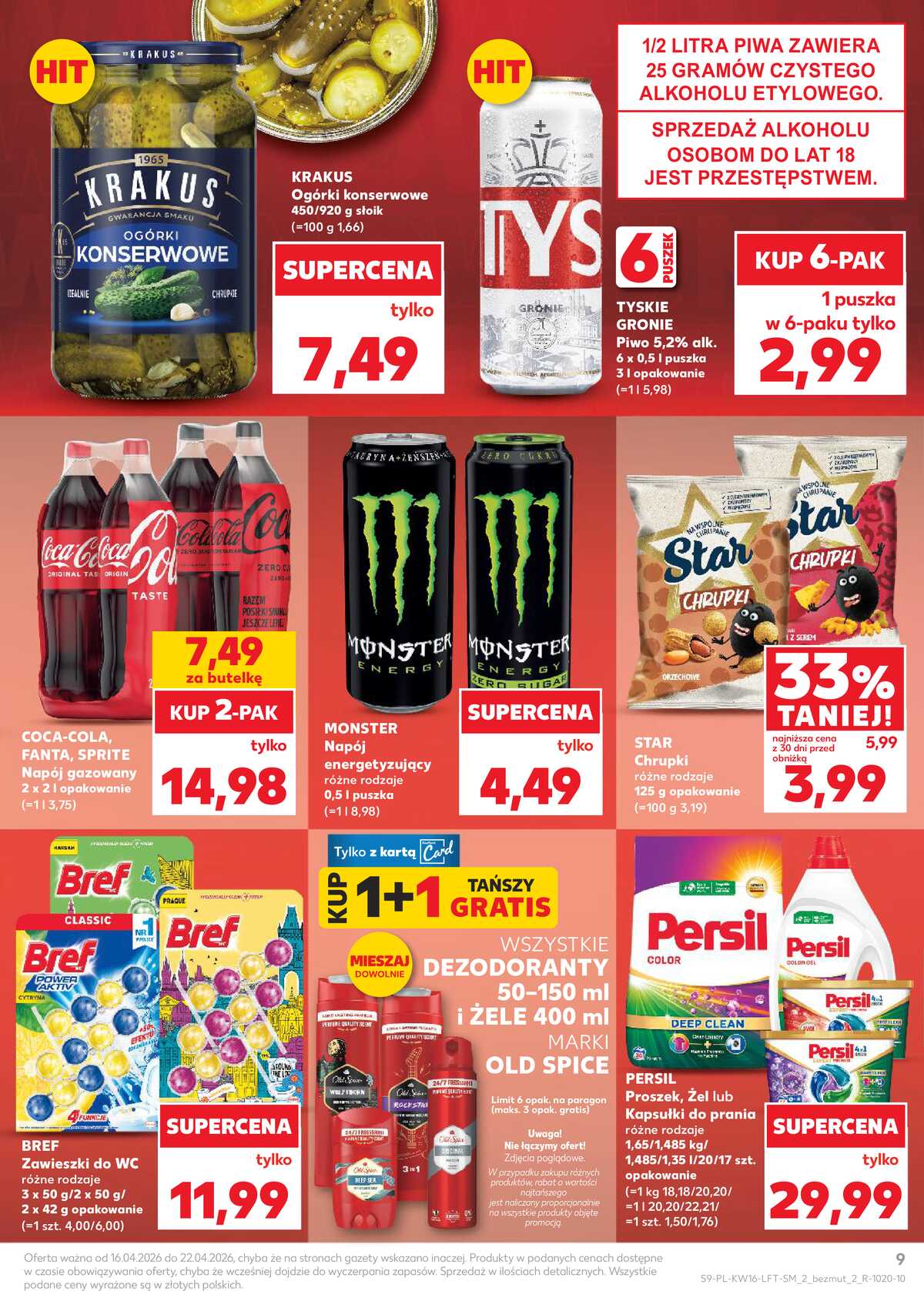 Leták Kaufland Polsko 16.4.-22.4.2026 - Noviny týdne strana 9