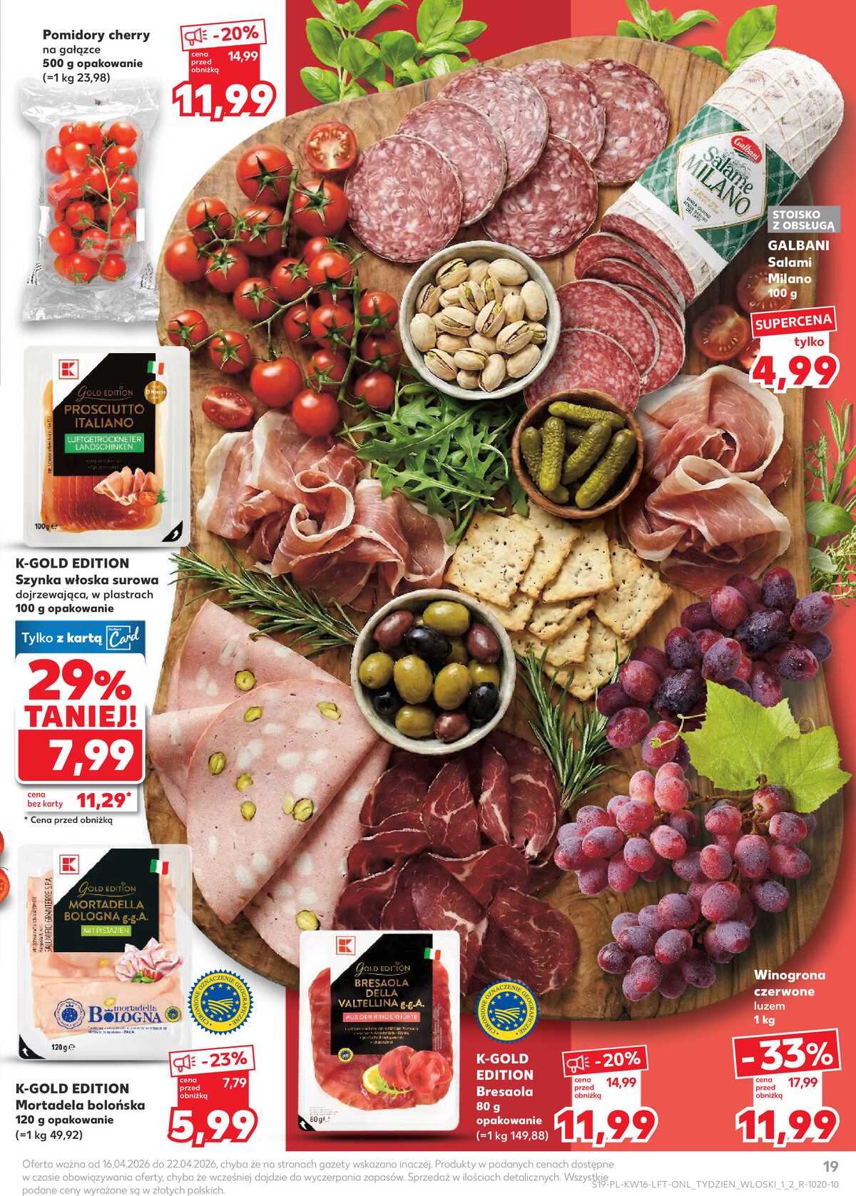 Leták Kaufland Polsko 16.4.-22.4.2026 - Noviny týdne strana 19
