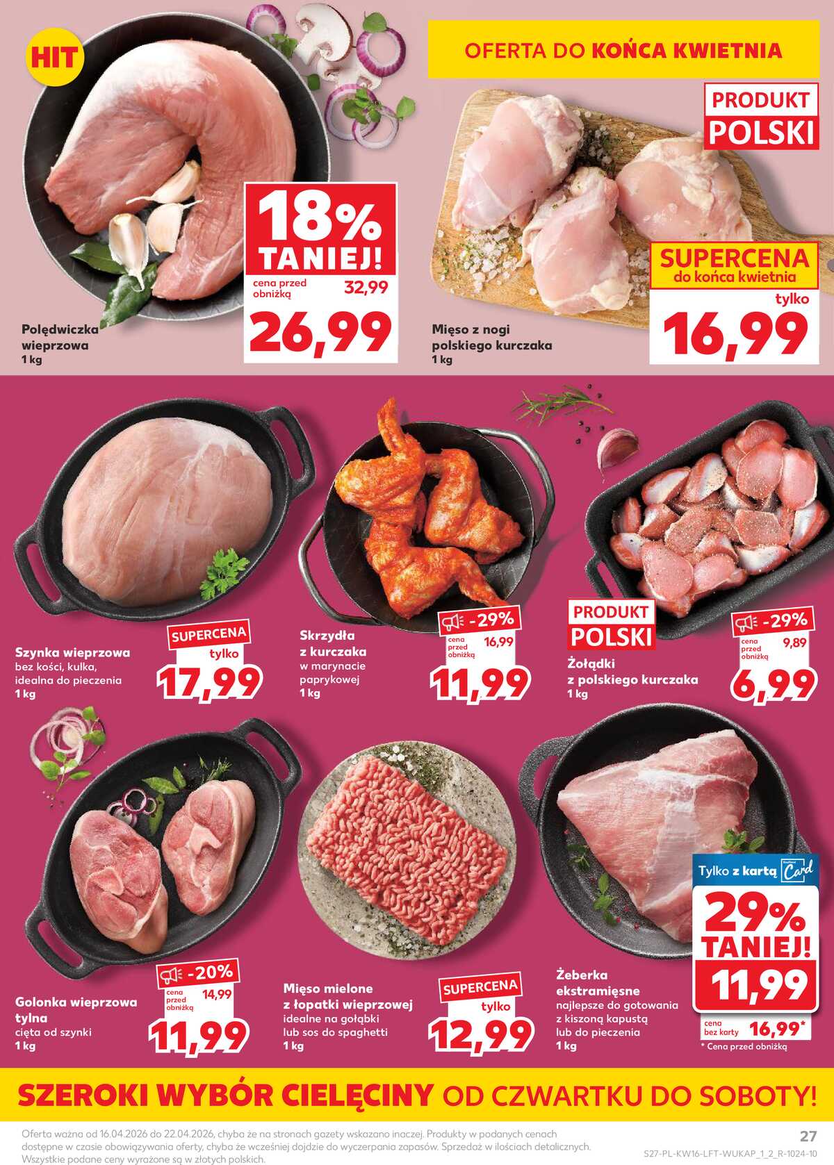 Leták Kaufland Polsko 16.4.-22.4.2026 - Noviny týdne strana 27