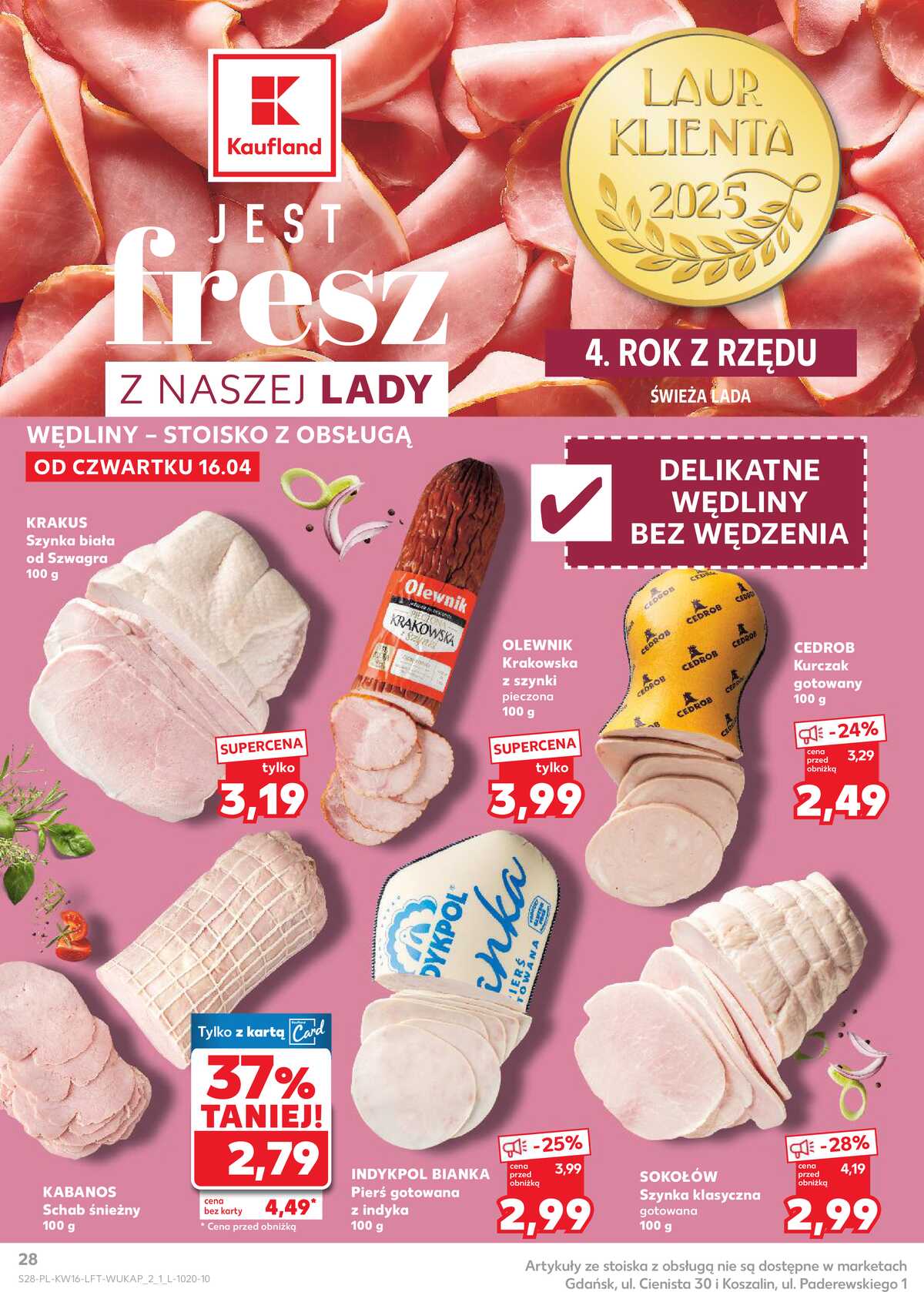 Leták Kaufland Polsko 16.4.-22.4.2026 - Noviny týdne strana 28