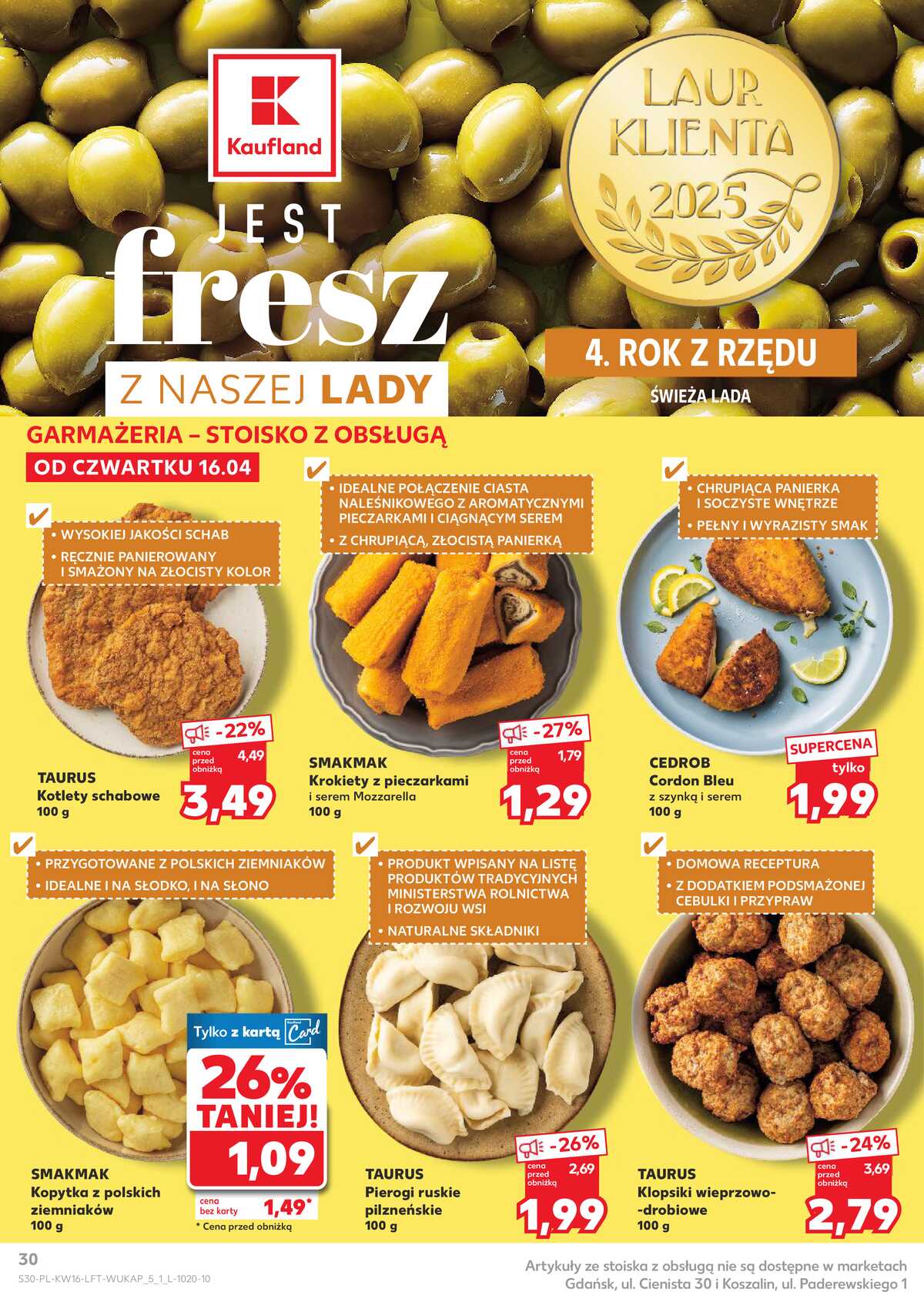 Leták Kaufland Polsko 16.4.-22.4.2026 - Noviny týdne strana 30