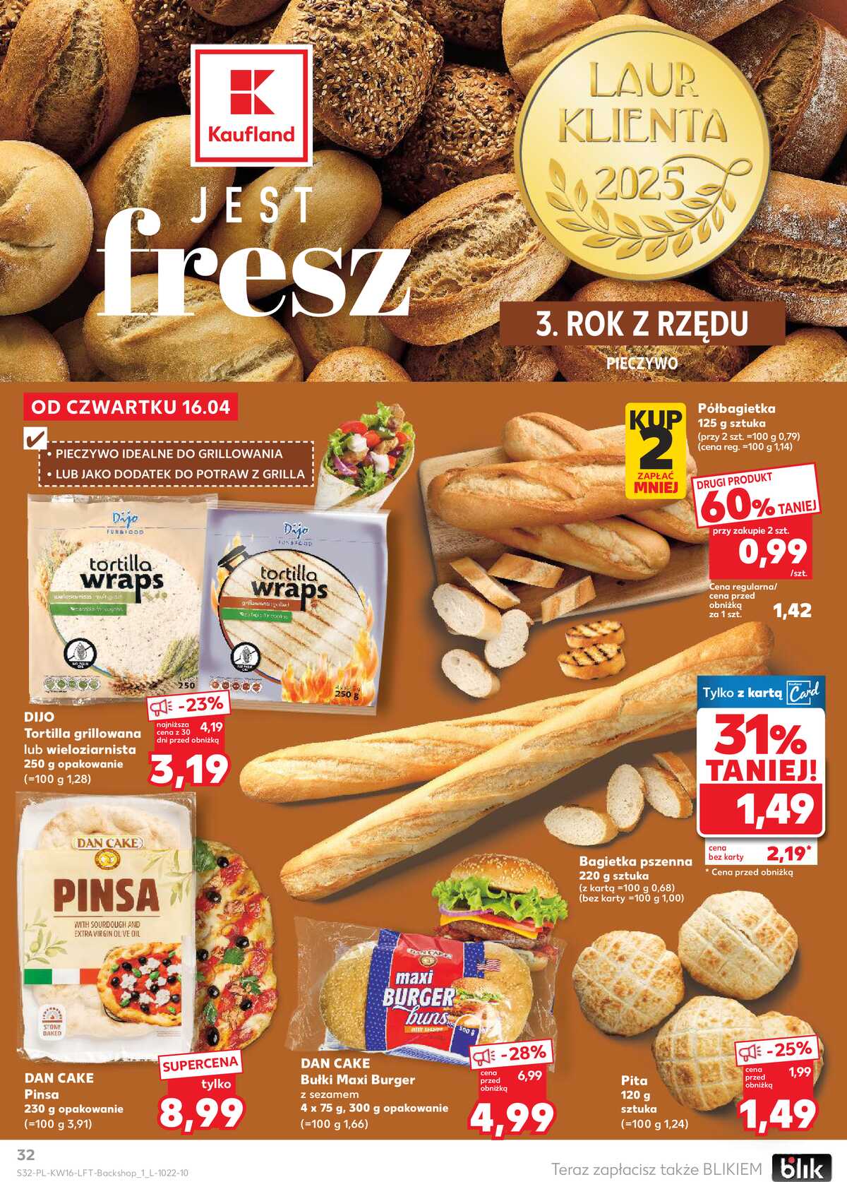 Leták Kaufland Polsko 16.4.-22.4.2026 - Noviny týdne strana 32