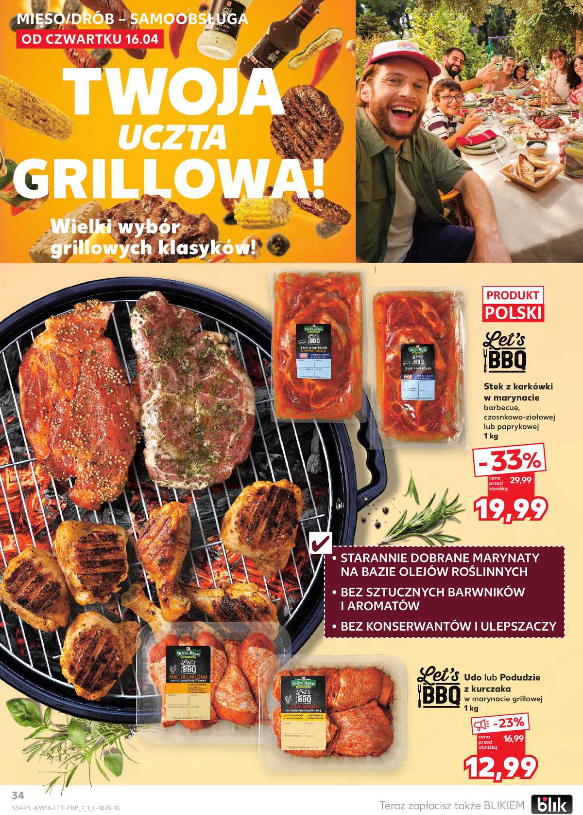 Leták Kaufland Polsko 16.4.-22.4.2026 - Noviny týdne strana 34