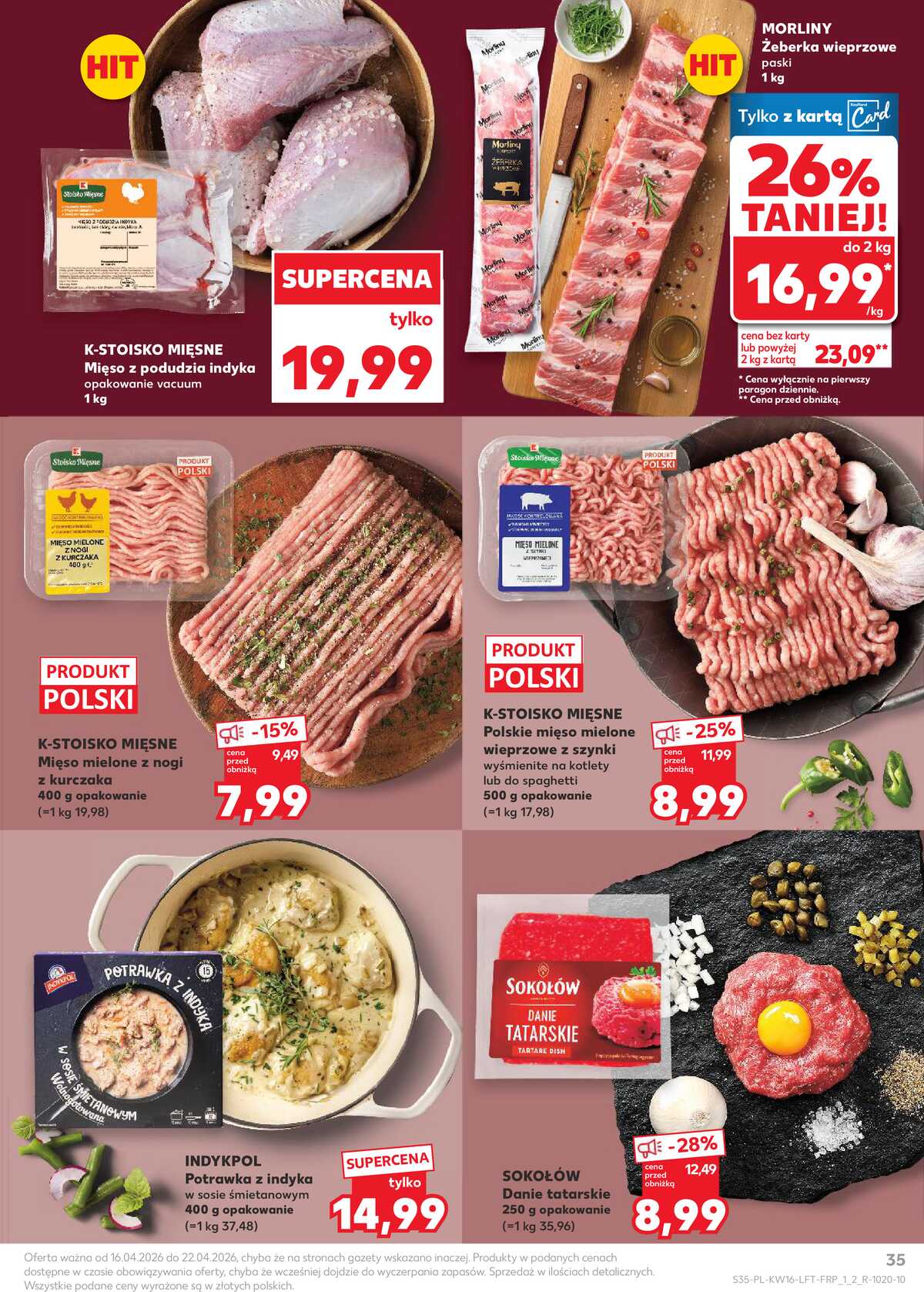 Leták Kaufland Polsko 16.4.-22.4.2026 - Noviny týdne strana 35