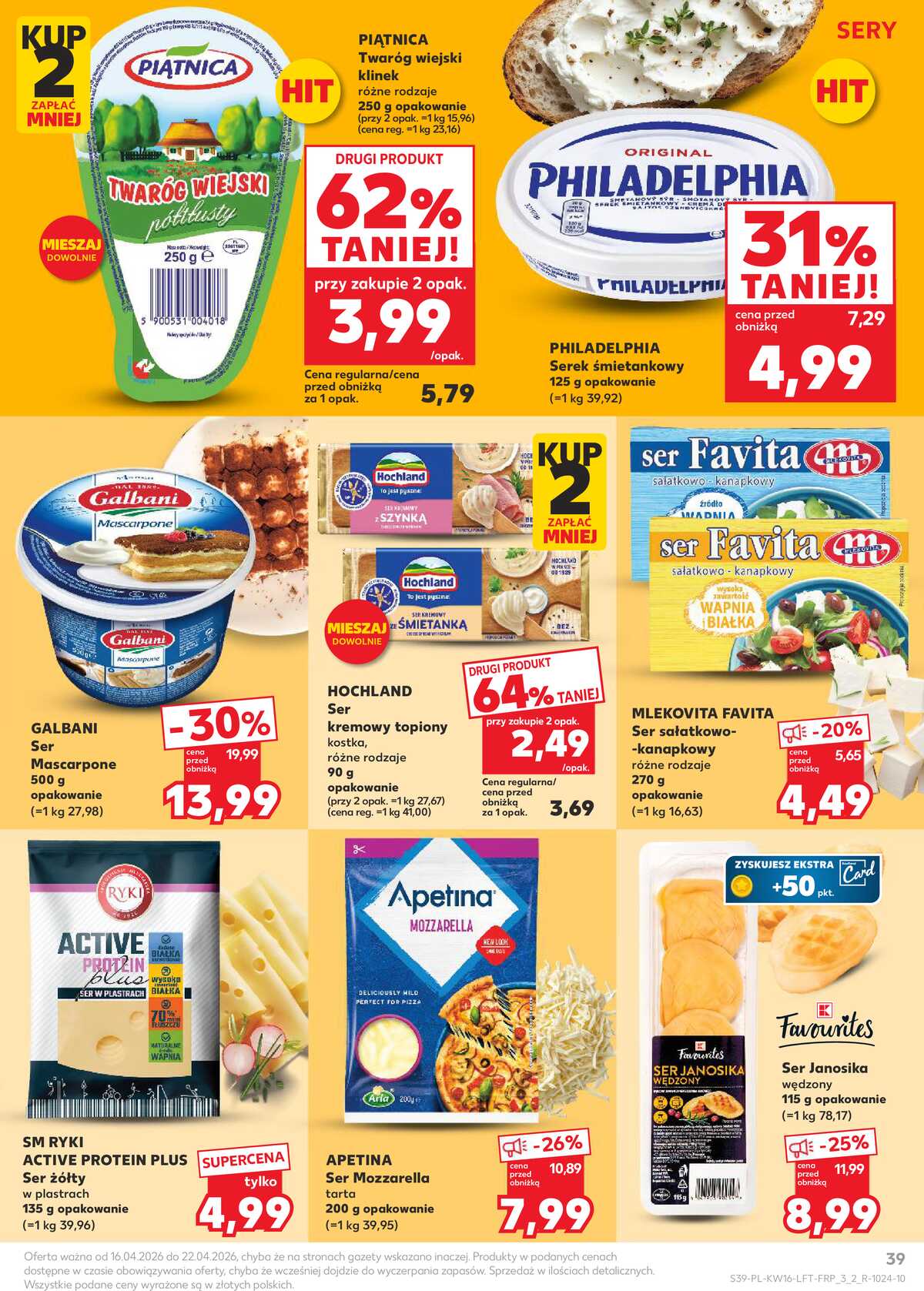 Leták Kaufland Polsko 16.4.-22.4.2026 - Noviny týdne strana 39
