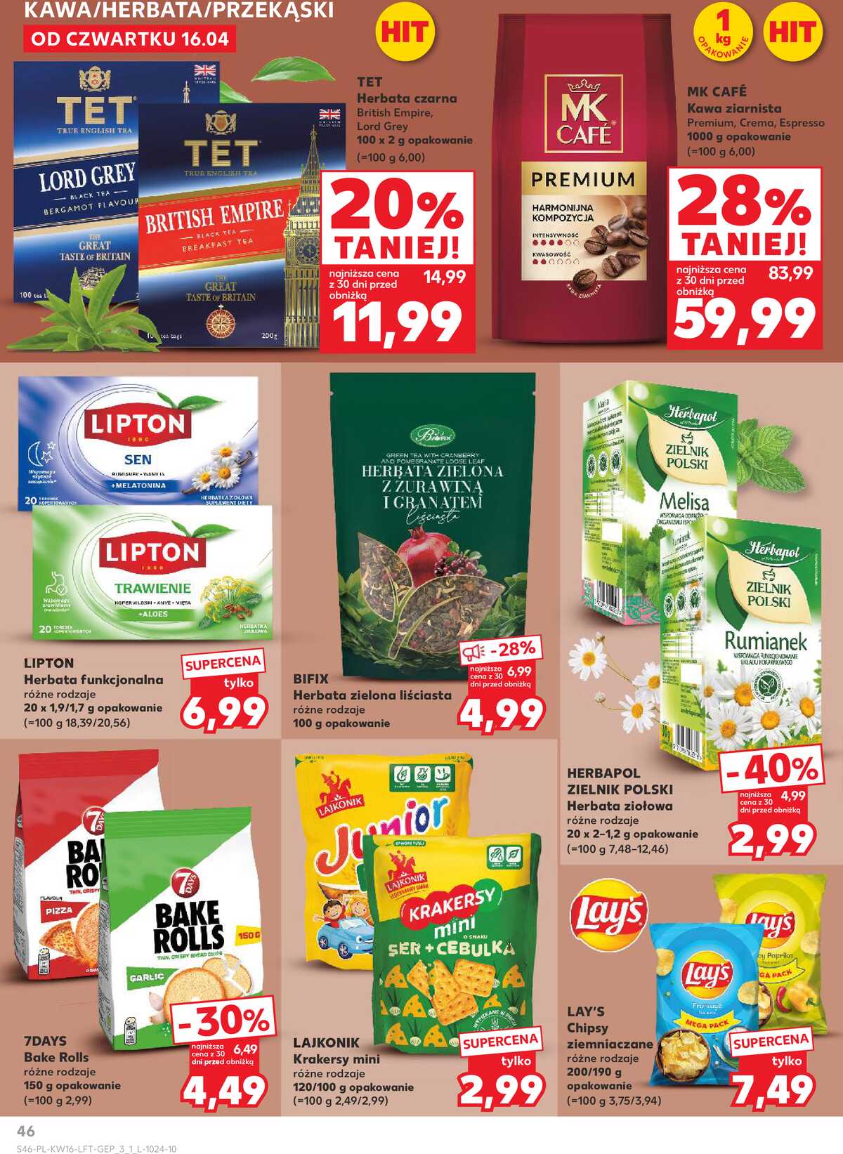 Leták Kaufland Polsko 16.4.-22.4.2026 - Noviny týdne strana 46