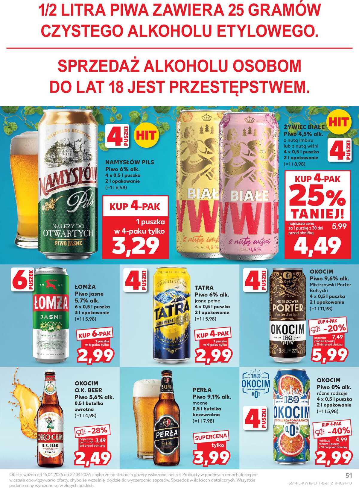 Leták Kaufland Polsko 16.4.-22.4.2026 - Noviny týdne strana 51