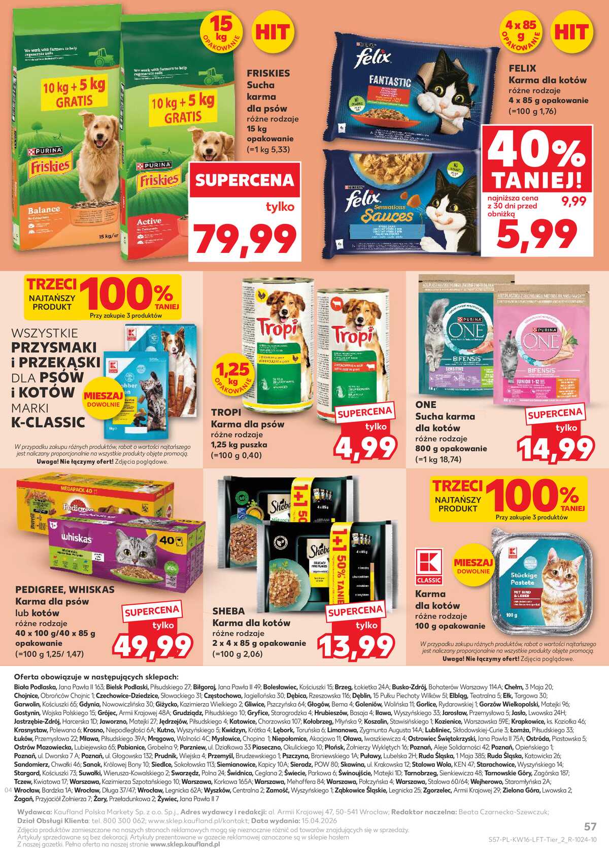 Leták Kaufland Polsko 16.4.-22.4.2026 - Noviny týdne strana 57