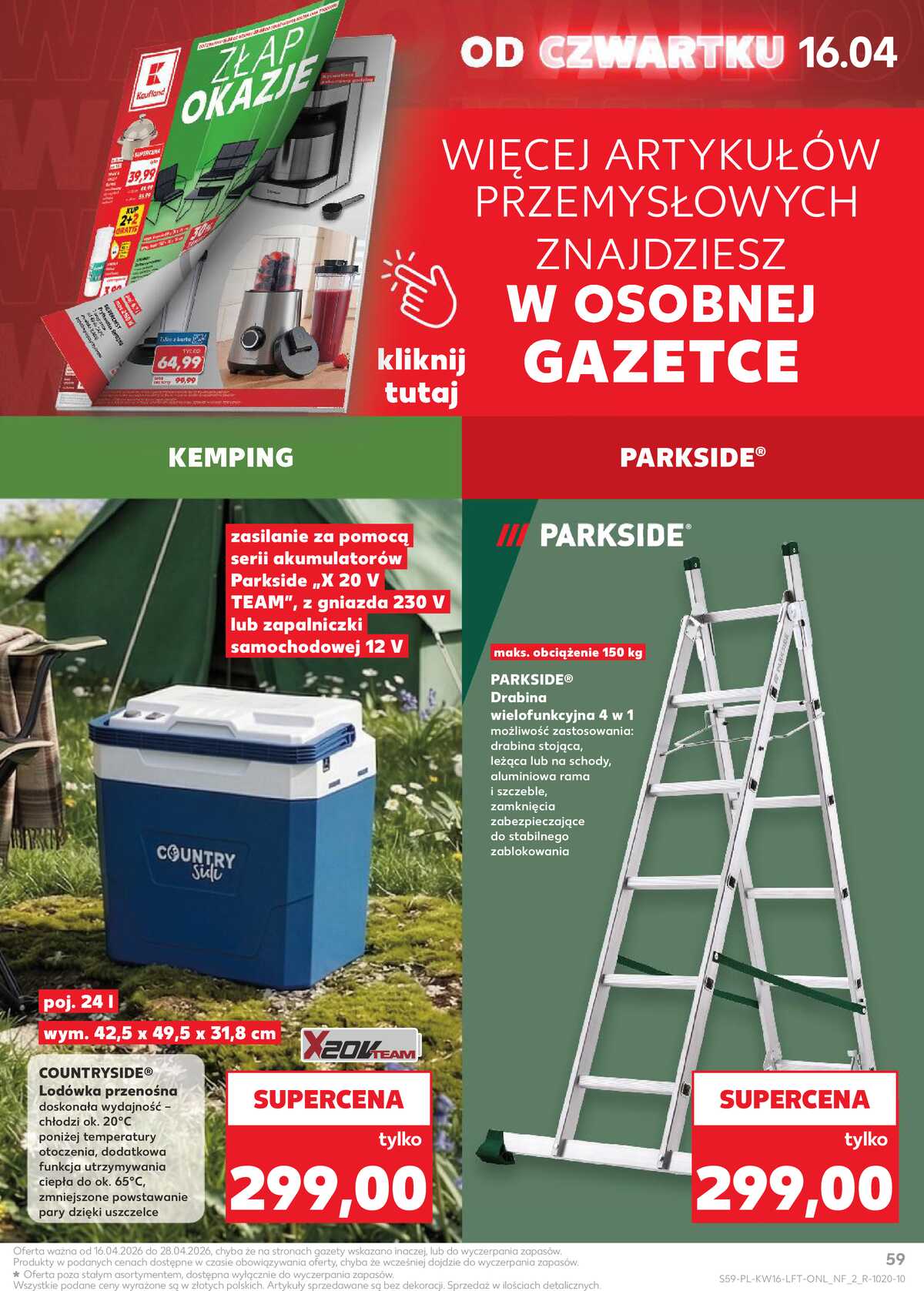 Leták Kaufland Polsko 16.4.-22.4.2026 - Noviny týdne strana 59