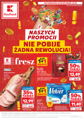 Leták Kaufland Polsko 16.4.-22.4.2026 - Noviny týdne