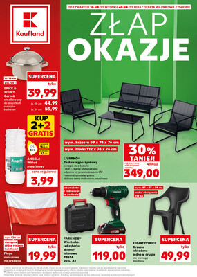 Leták Kaufland Polsko 16.4.-28.4.2026