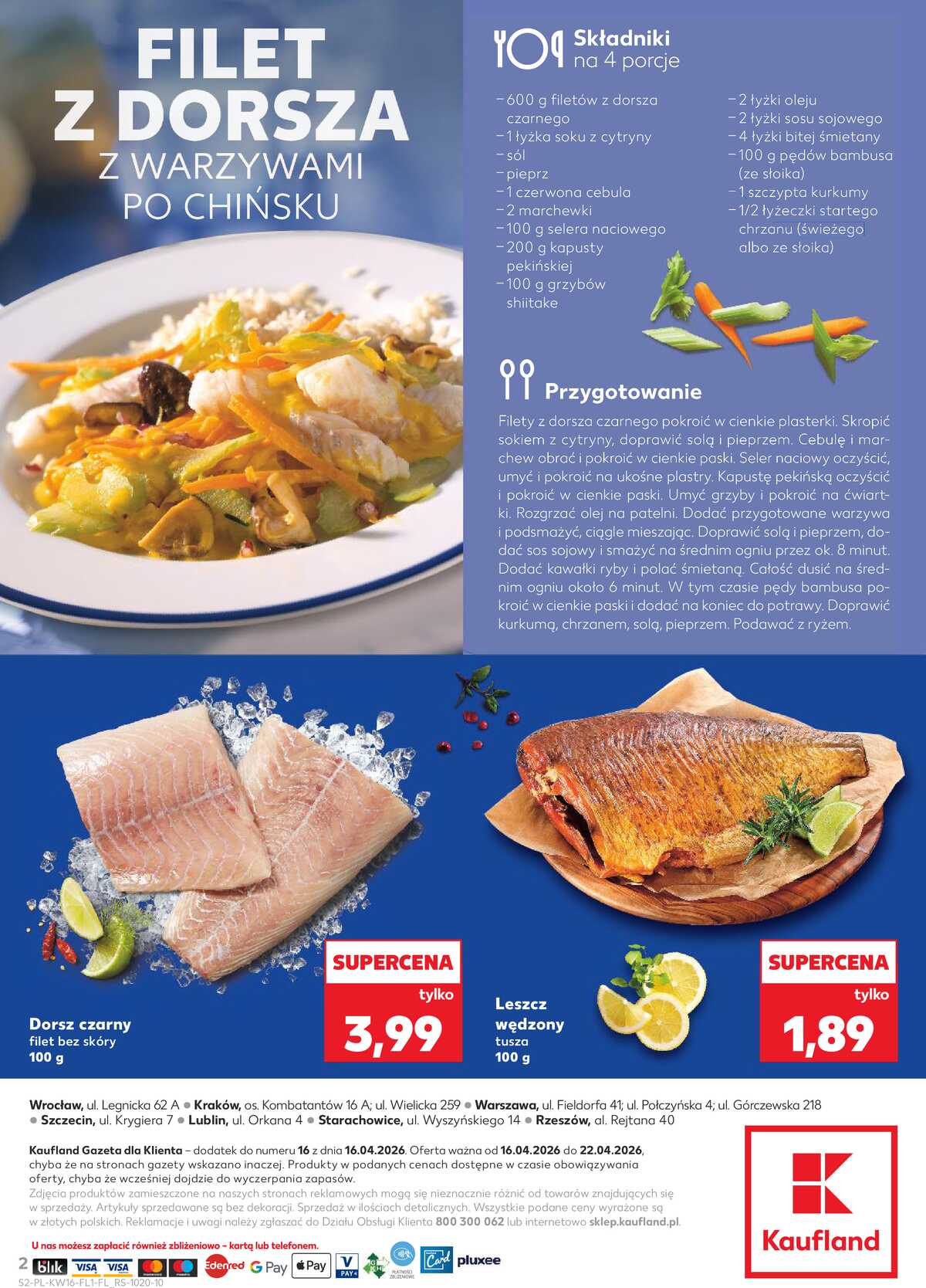 Leták Kaufland Polsko 16.4.-22.4.2026 - Ryby z našeho pultu strana 2