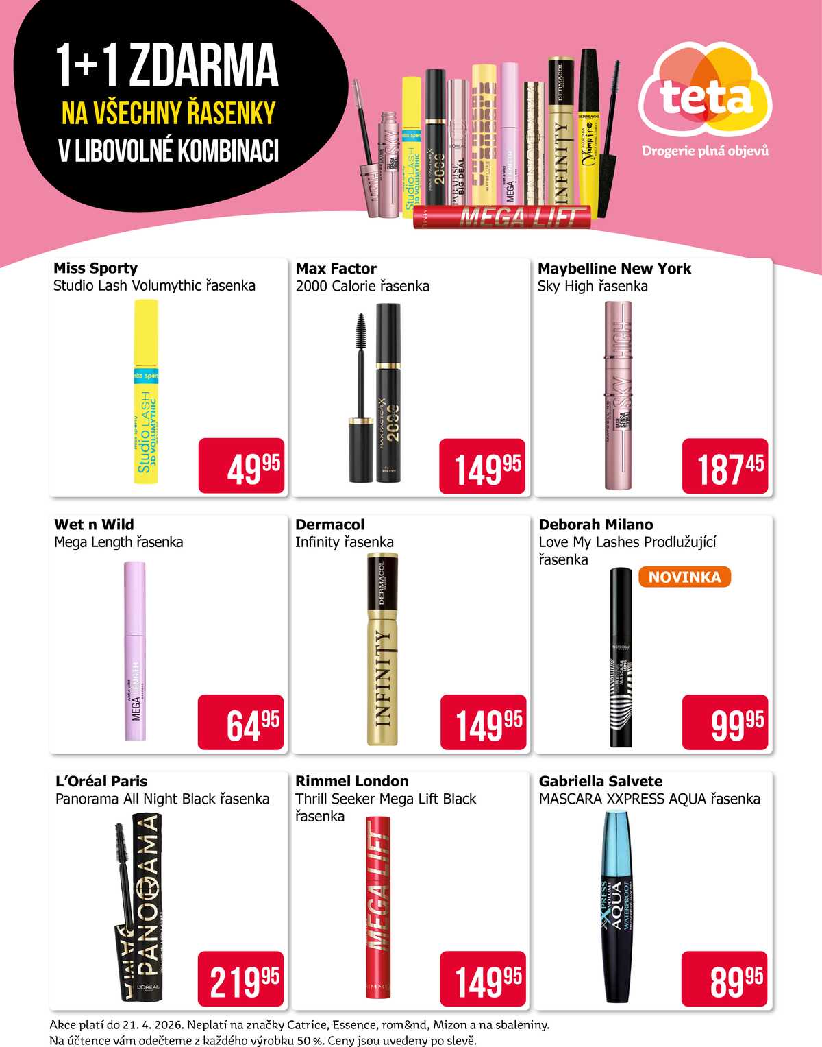 Teta drogerie Řasenky od 13.4. do 21.4.2026 strana 2