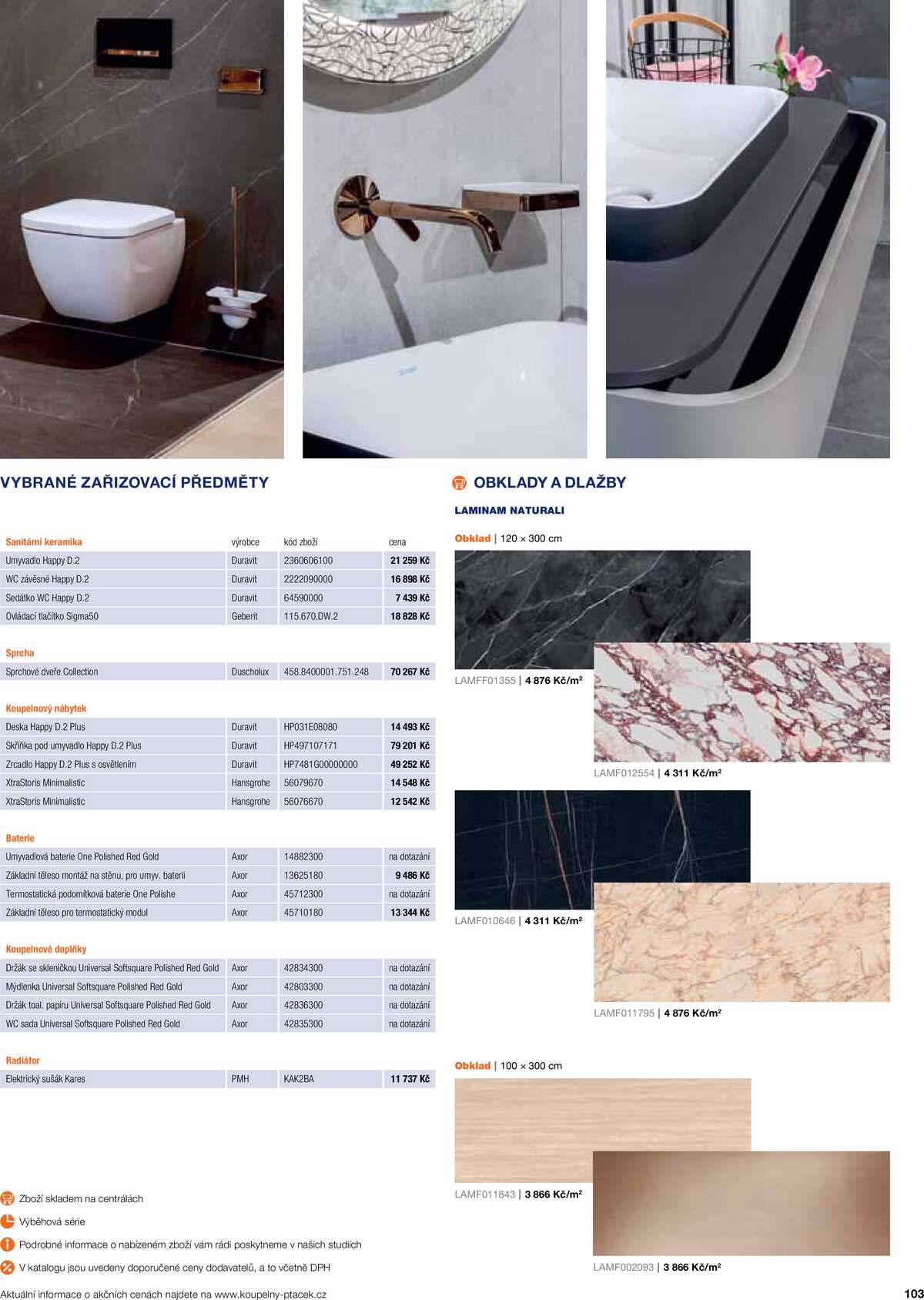 Koupelny Ptáček katalog koupelny strana 103