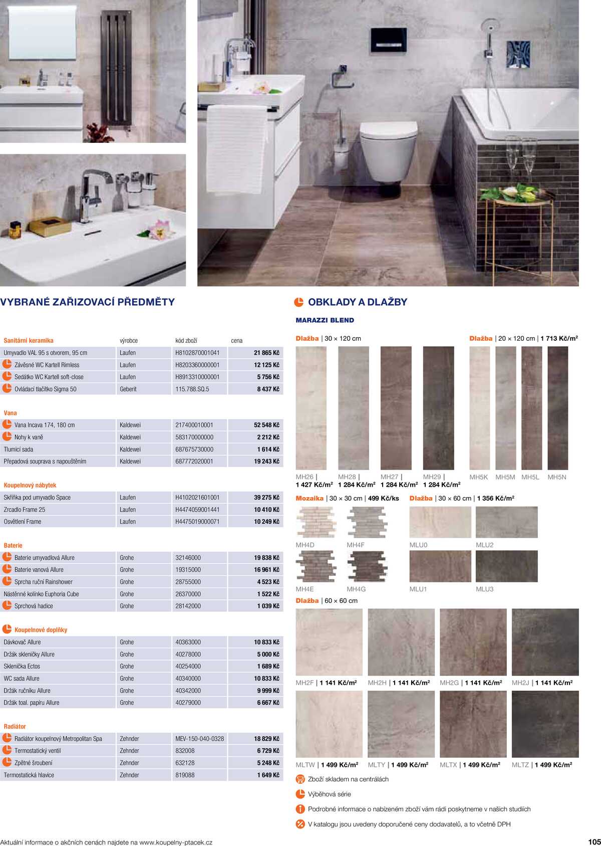 Koupelny Ptáček katalog koupelny strana 105