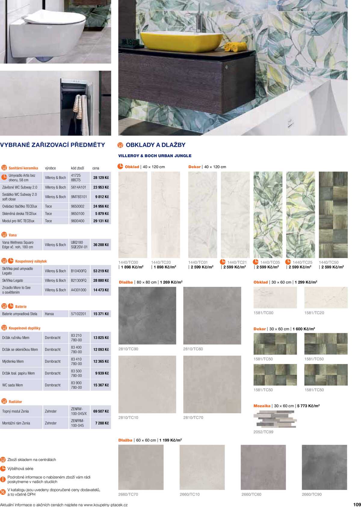 Koupelny Ptáček katalog koupelny strana 109