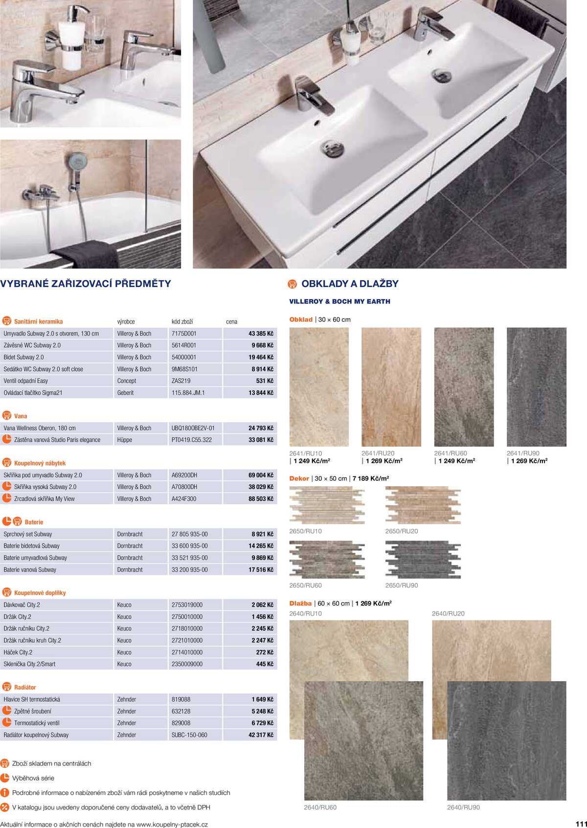 Koupelny Ptáček katalog koupelny strana 111