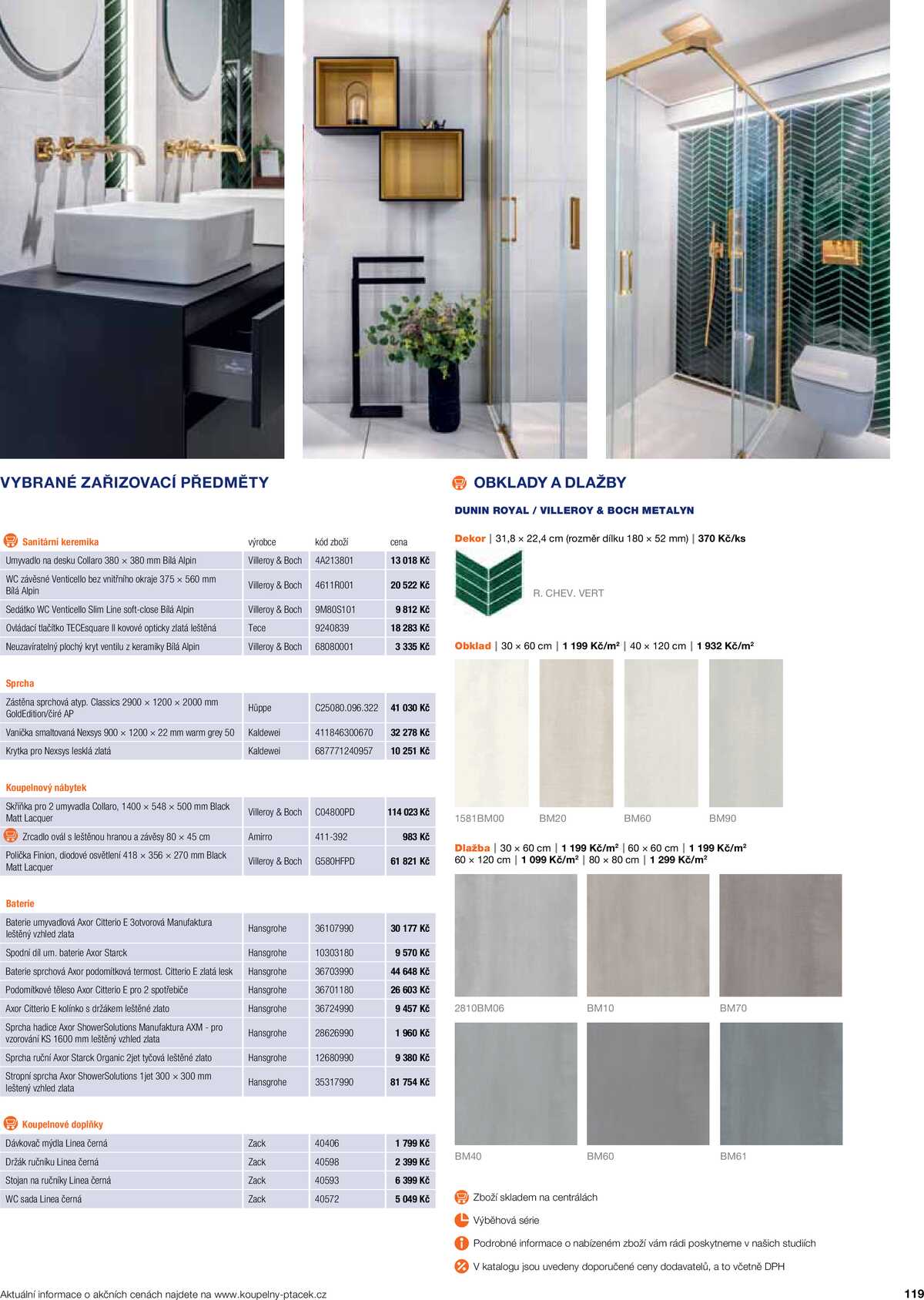 Koupelny Ptáček katalog koupelny strana 119