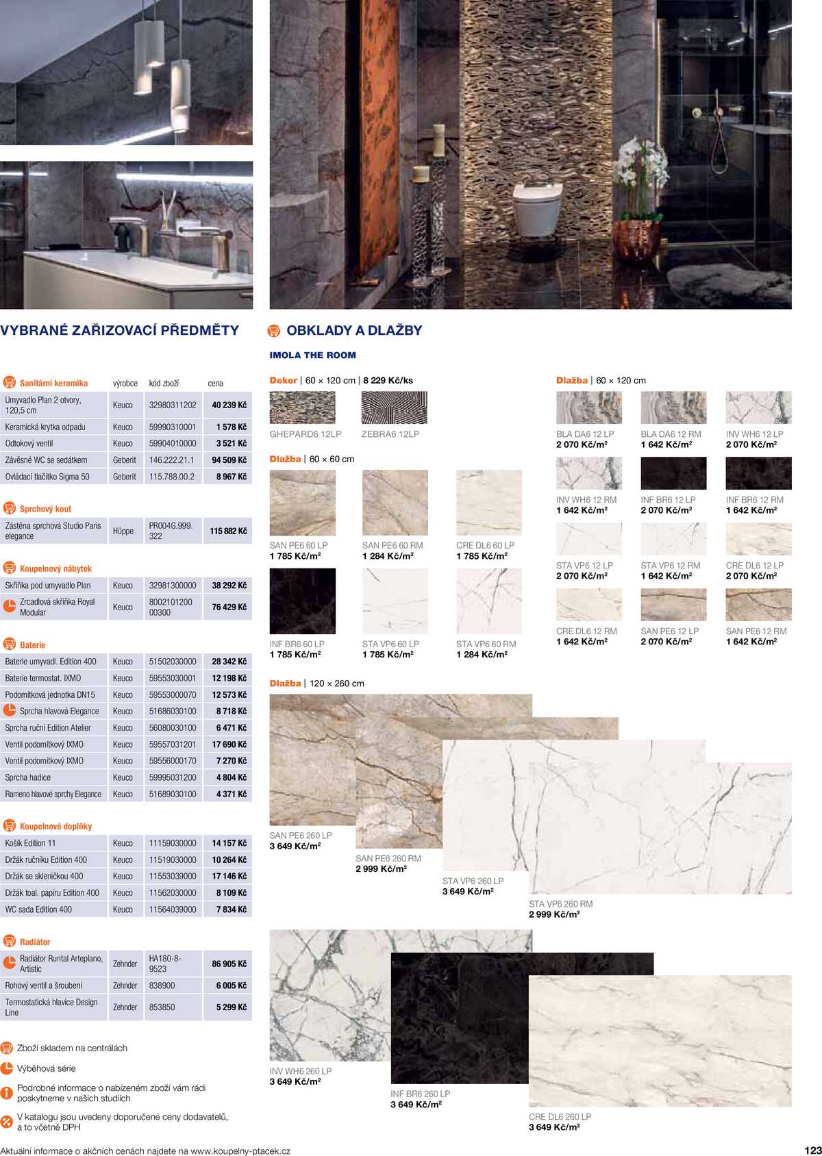 Koupelny Ptáček katalog koupelny strana 123