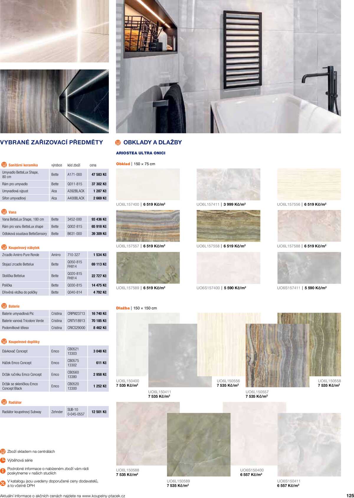 Koupelny Ptáček katalog koupelny strana 125