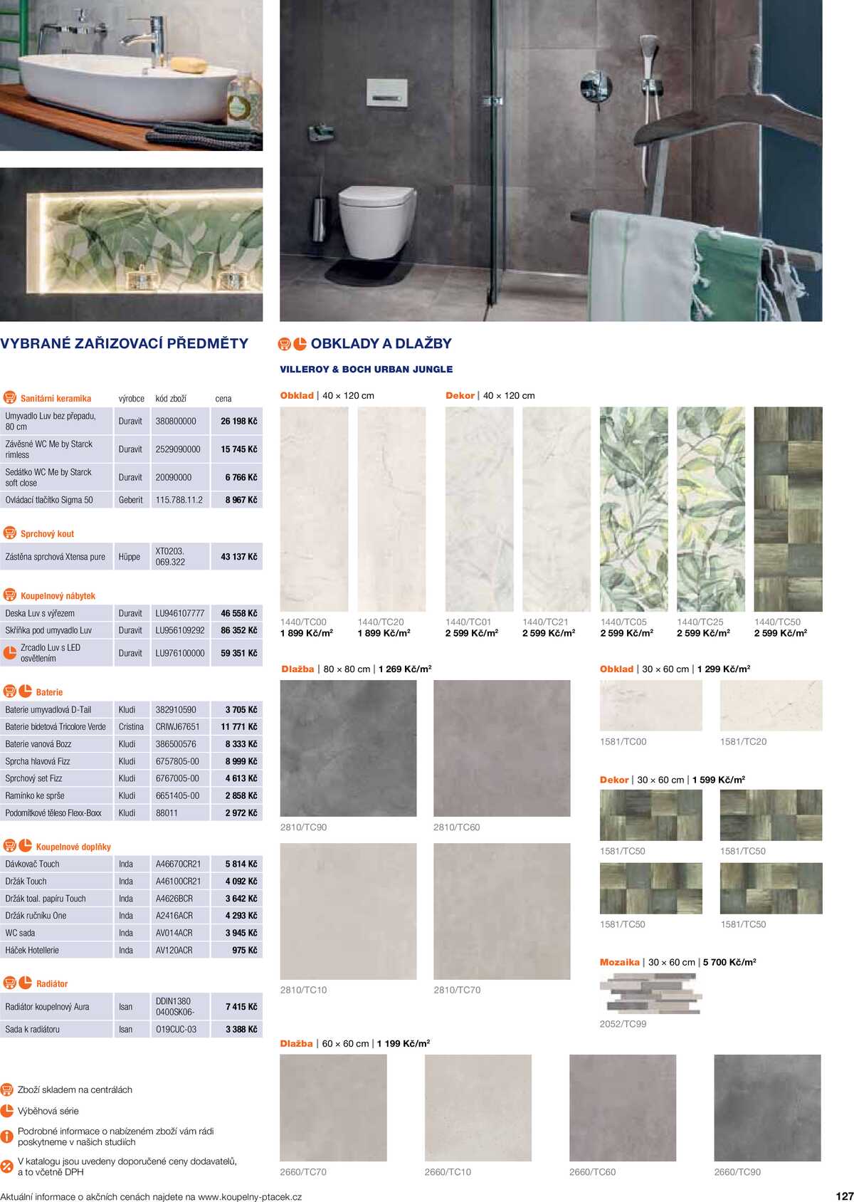 Koupelny Ptáček katalog koupelny strana 127