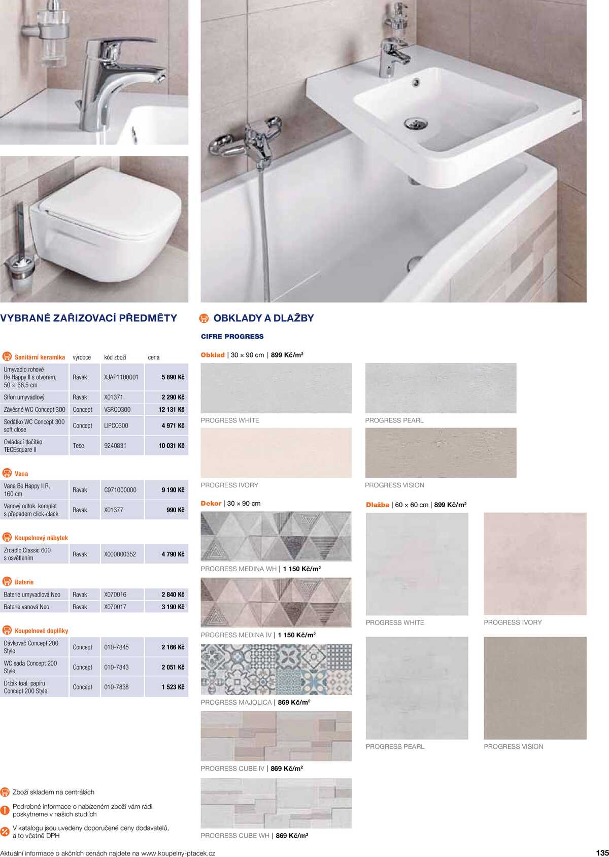 Koupelny Ptáček katalog koupelny strana 135