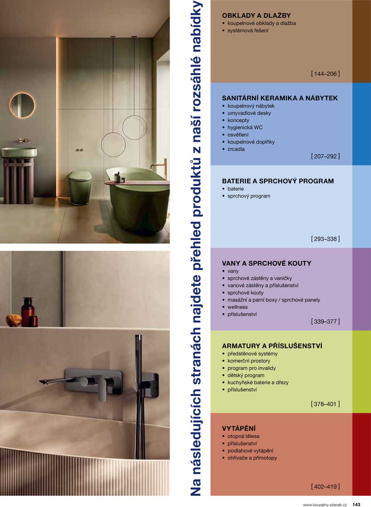 Koupelny Ptáček katalog koupelny strana 143