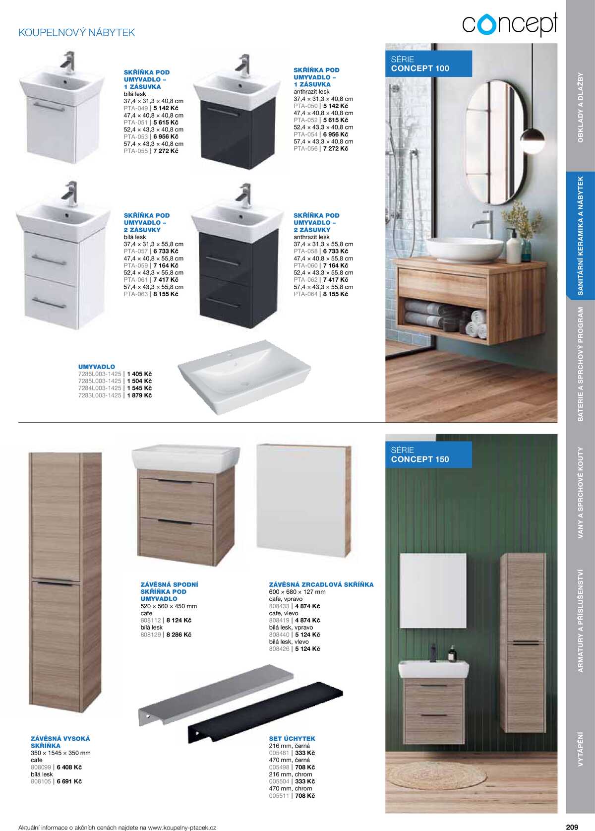 Koupelny Ptáček katalog koupelny strana 209