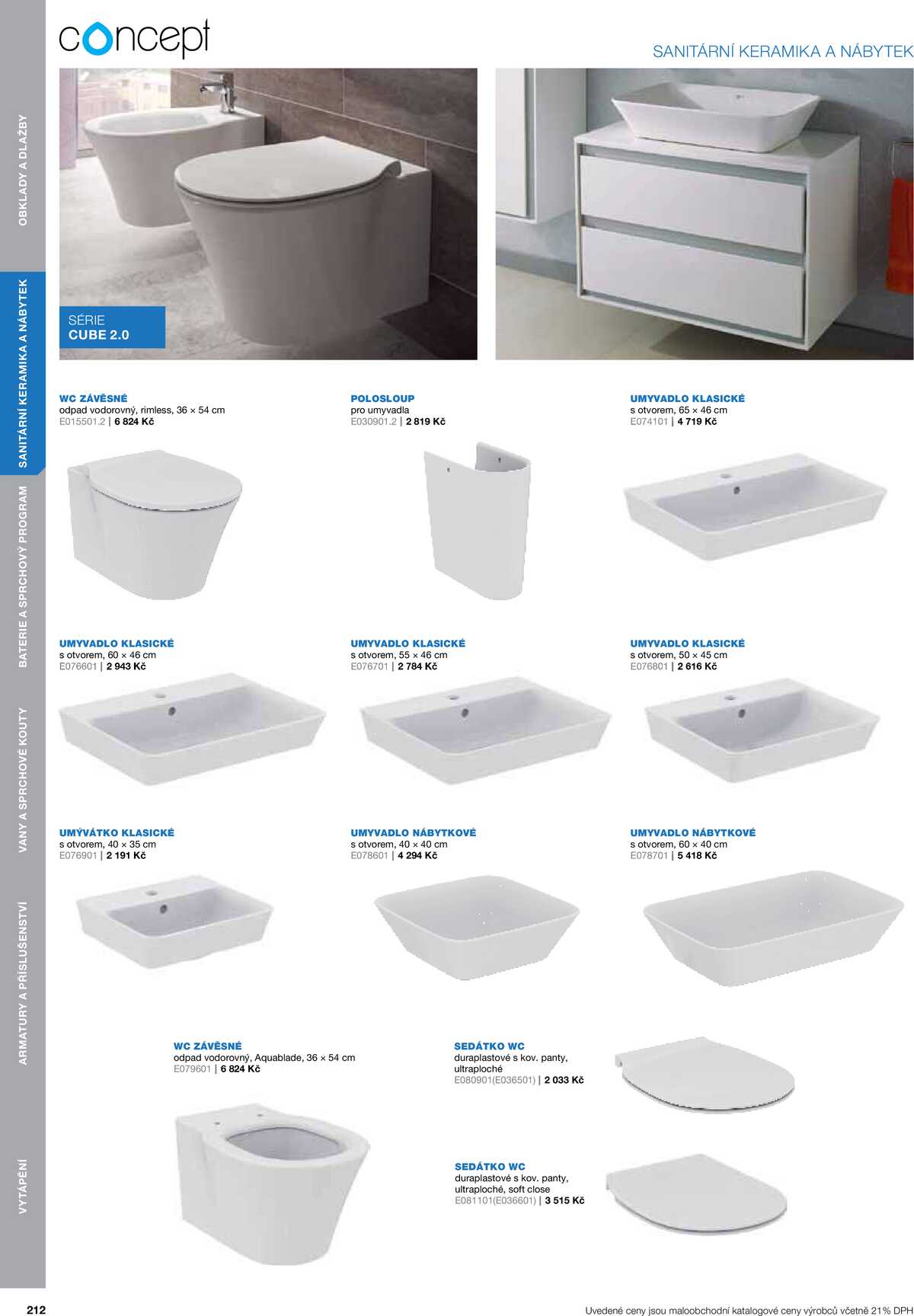 Koupelny Ptáček katalog koupelny strana 212