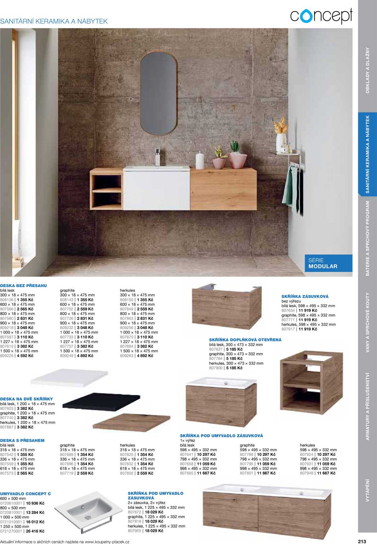 Koupelny Ptáček katalog koupelny strana 213