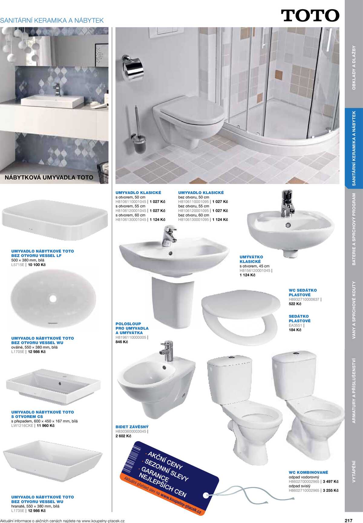 Koupelny Ptáček katalog koupelny strana 217