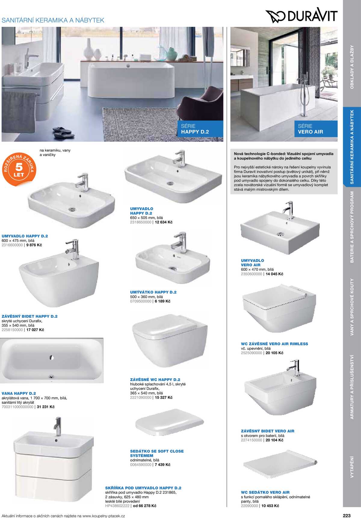 Koupelny Ptáček katalog koupelny strana 223