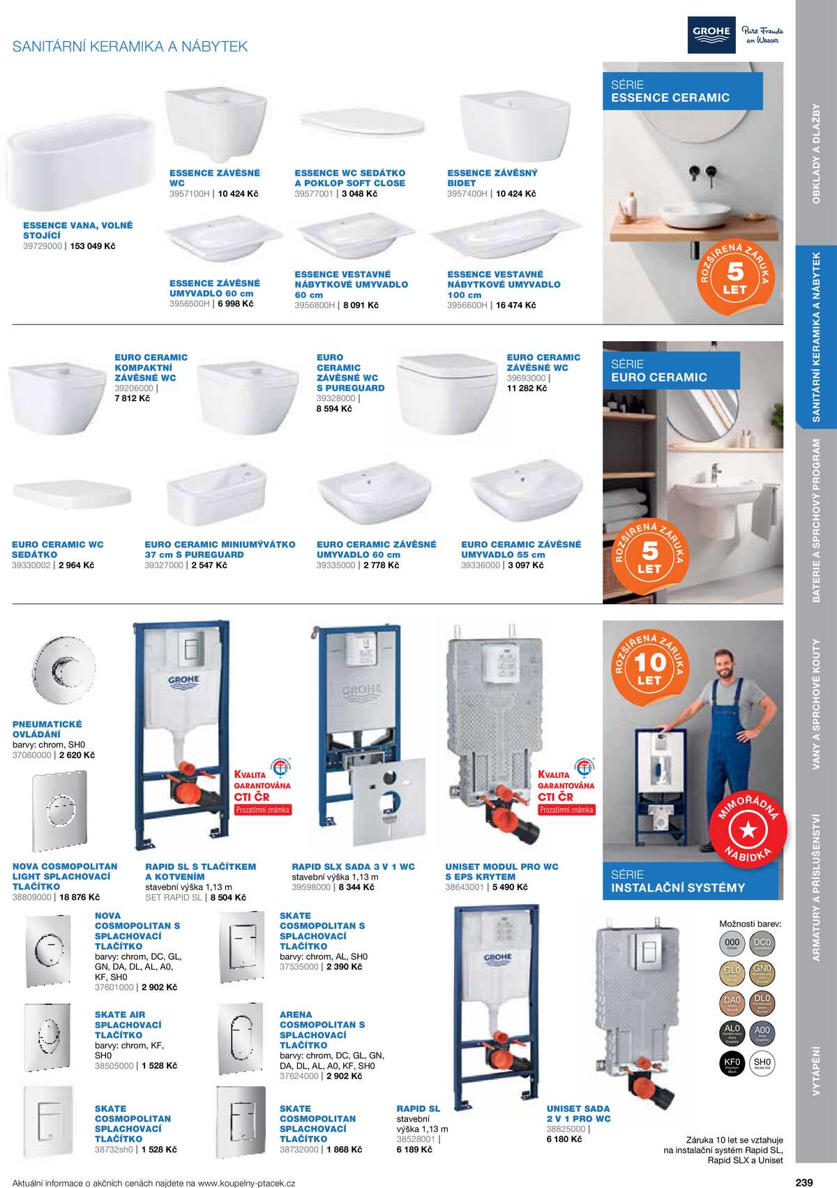 Koupelny Ptáček katalog koupelny strana 239