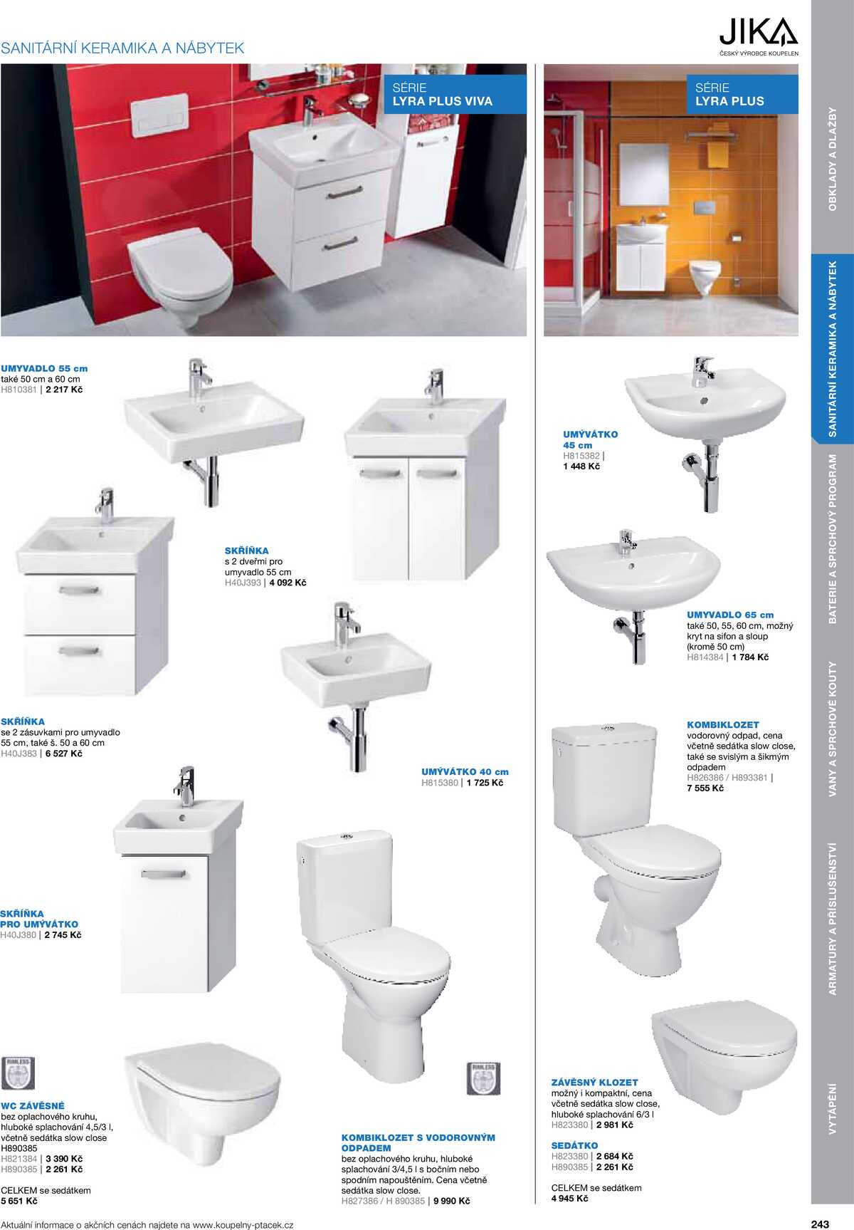 Koupelny Ptáček katalog koupelny strana 243